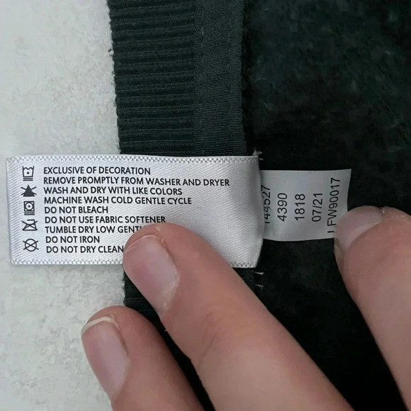 90 DEGREE/ Forest green/ Crew neck/ Raglan sweater/ Side slits/ Size US L - Picture 10 of 13